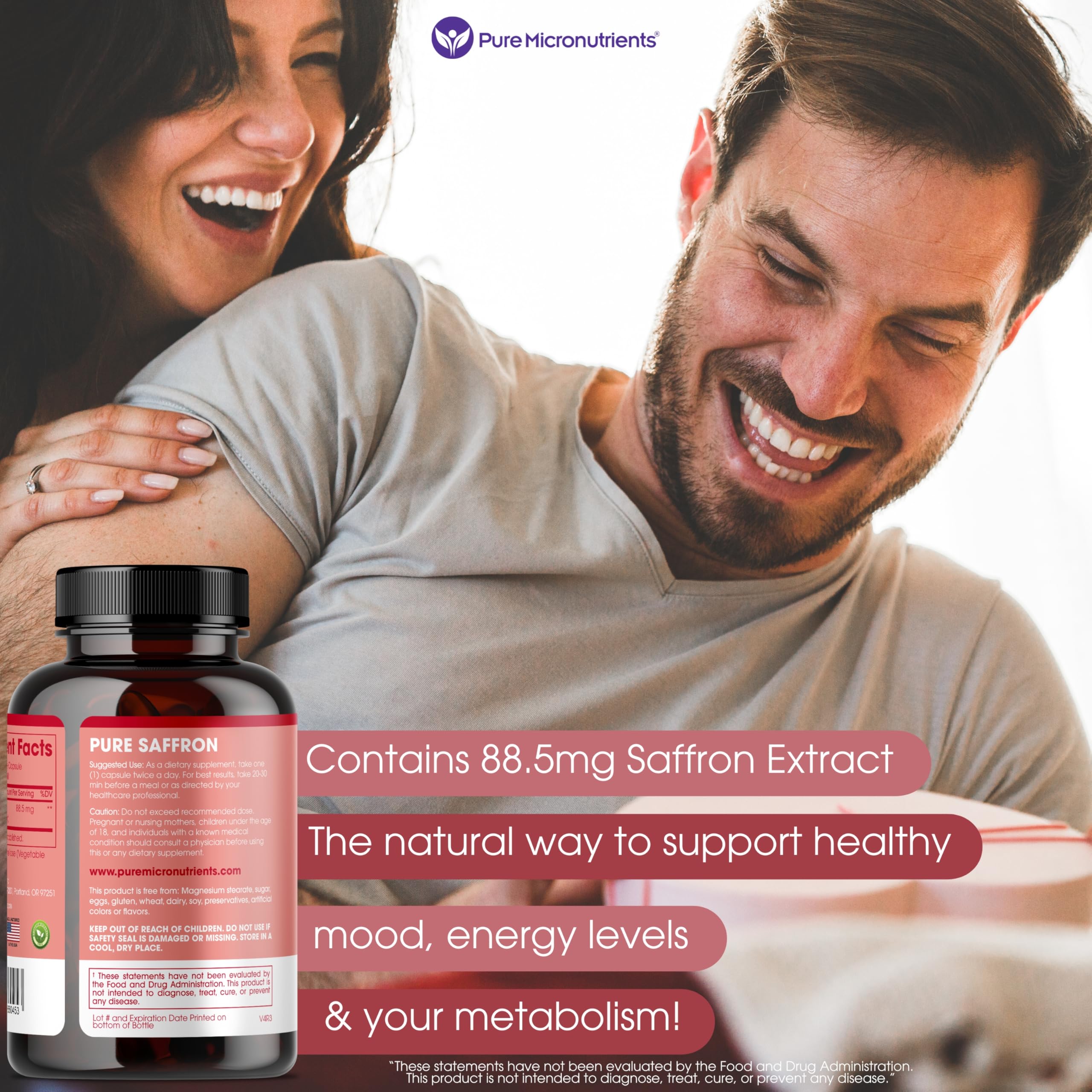 Saffron Extract Capsules – Mood, Energy & Eye Support