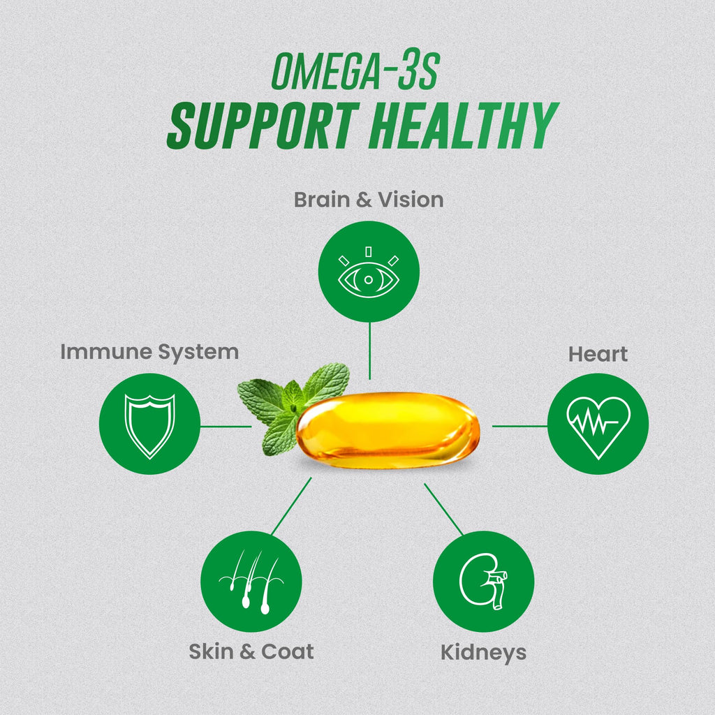 Omega-3 Fish Oil Softgels for Dogs – 120ct