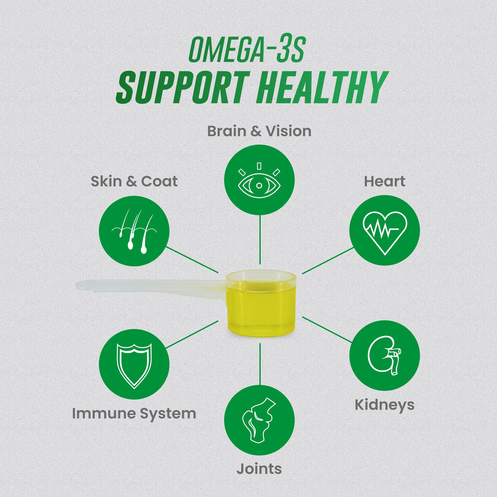 Omega-3 Fish Oil Liquid for Dogs – Skin, Coat & Joint Support 16oz