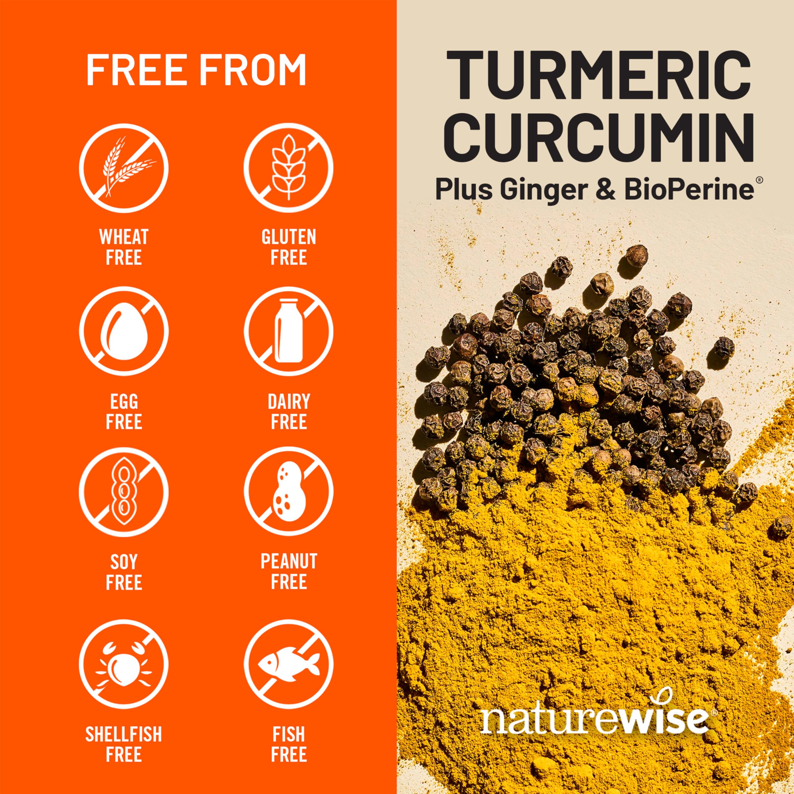 Turmeric Curcumin 2250mg Capsules with BioPerine for Joint & Immune Support 360 Ct