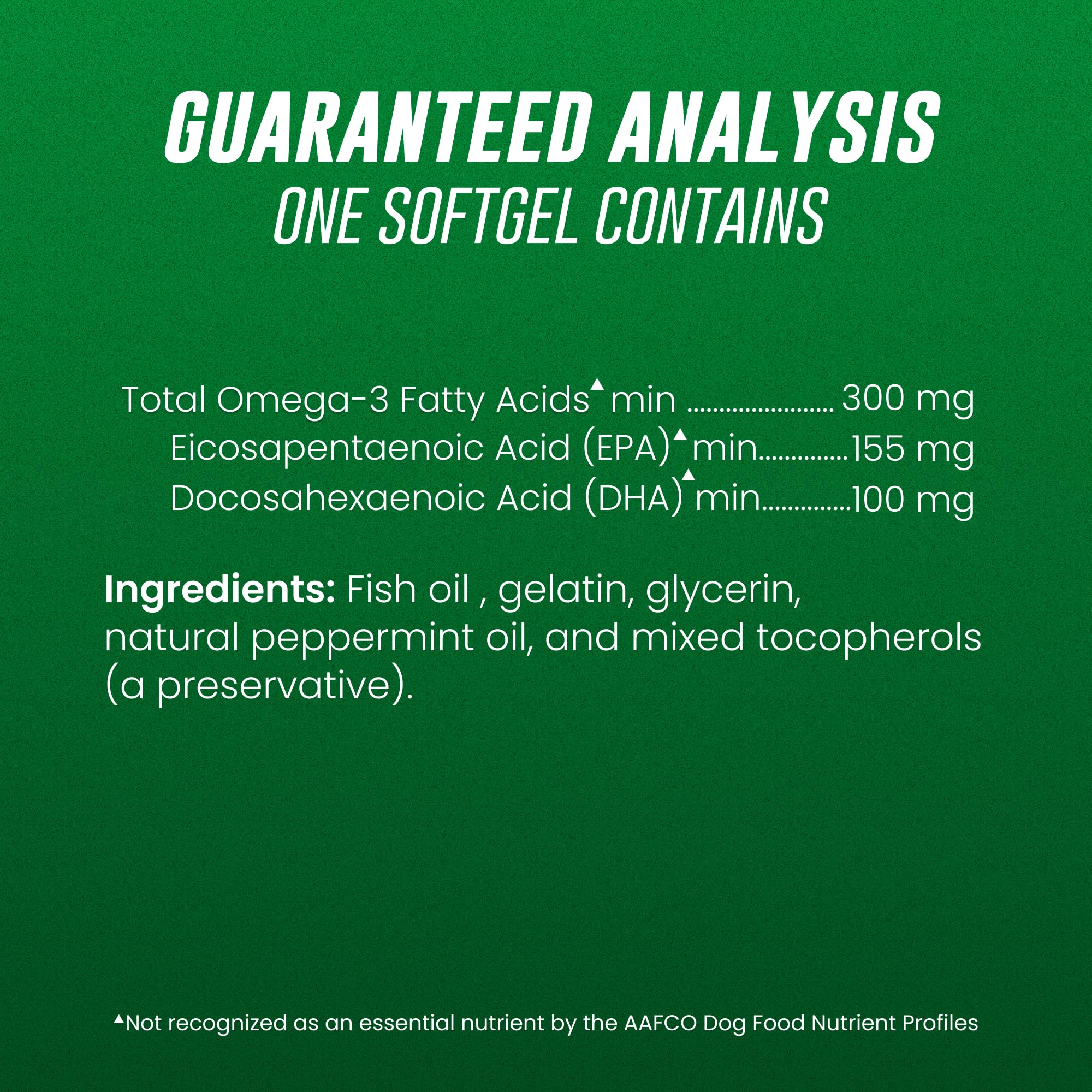 Omega-3 Fish Oil Softgels for Dogs – 120ct