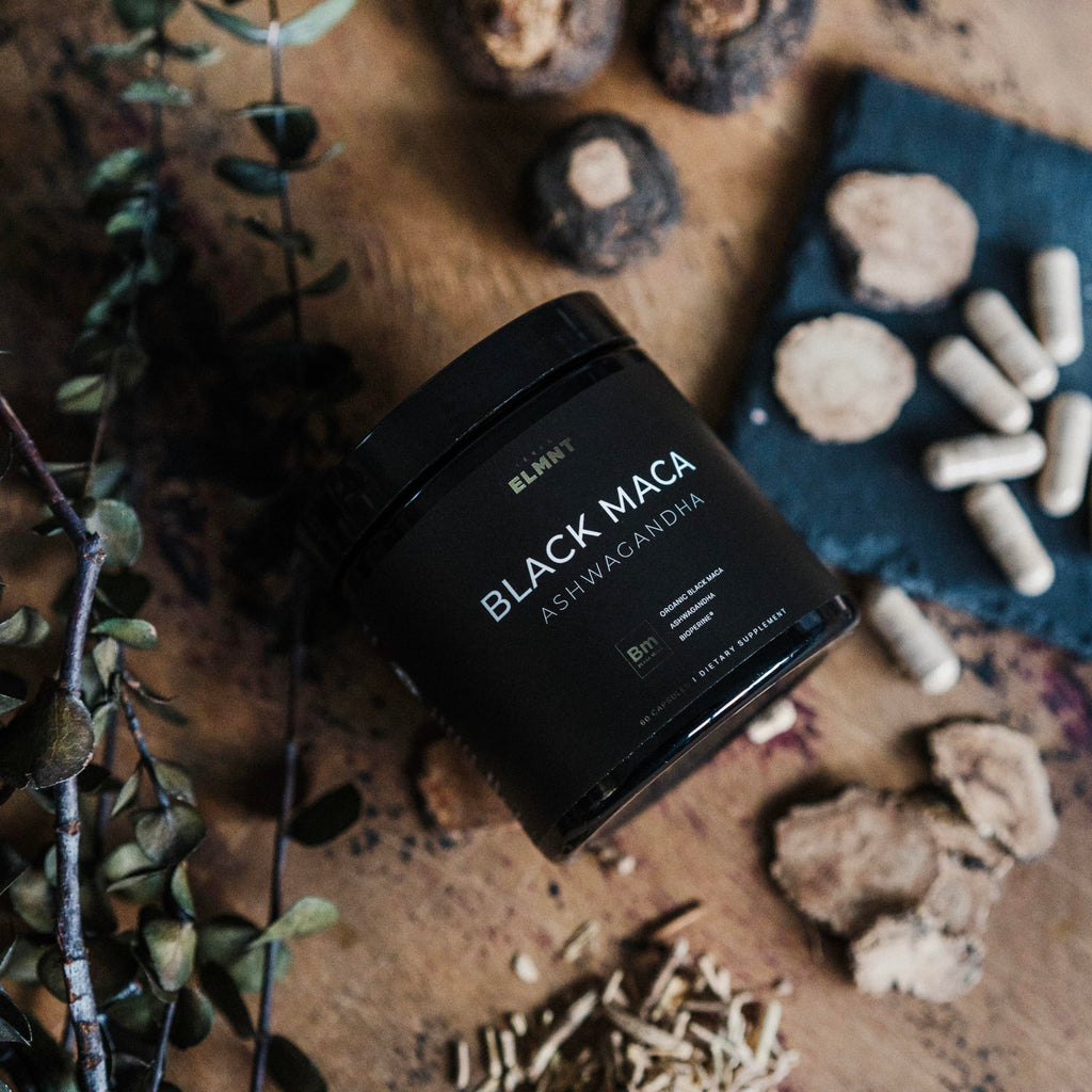 Black Maca Root & Ashwagandha Capsules for Energy, Stamina & Hormone Support