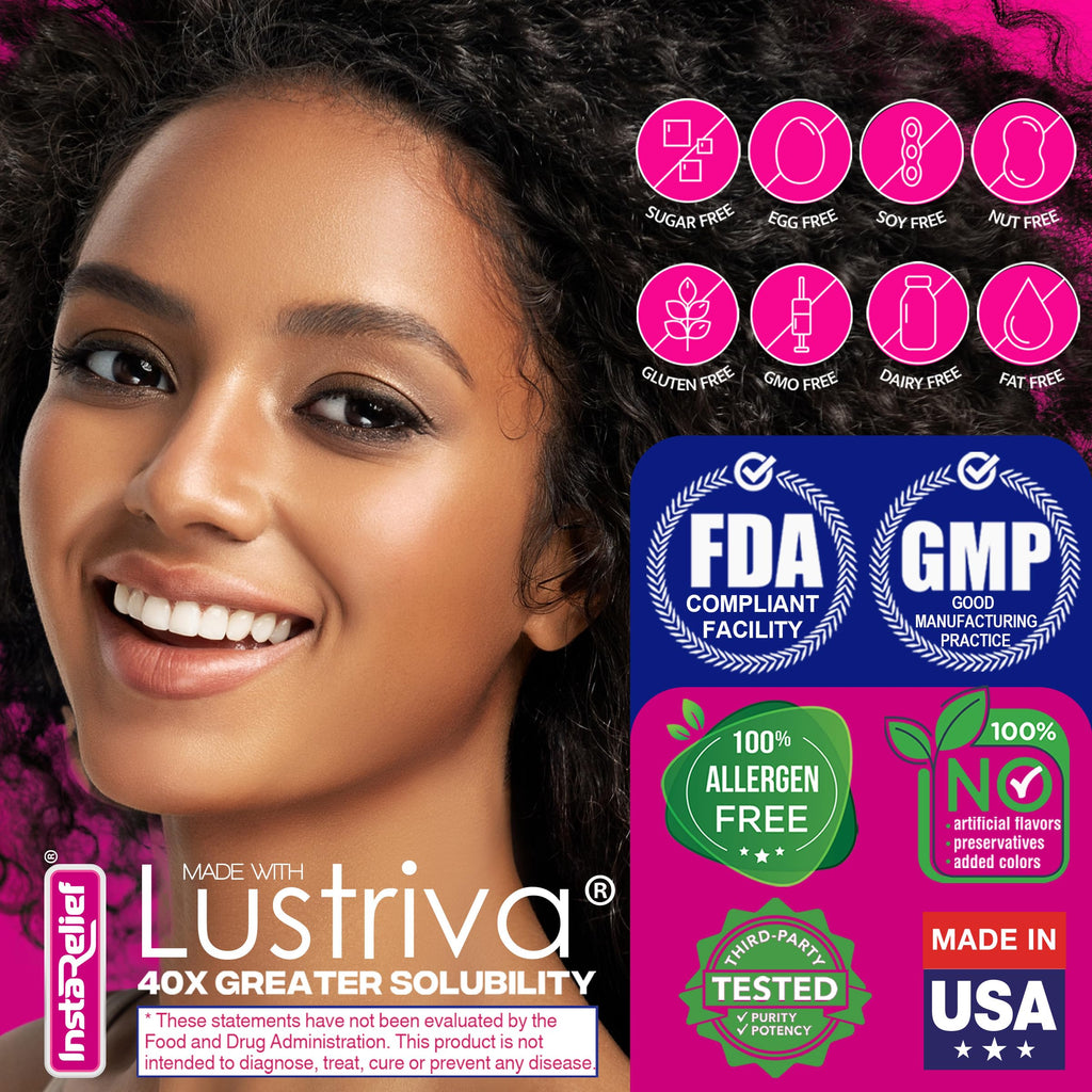 Hair Growth Supplement Lustriva Biotin Silicon 60 Tablets