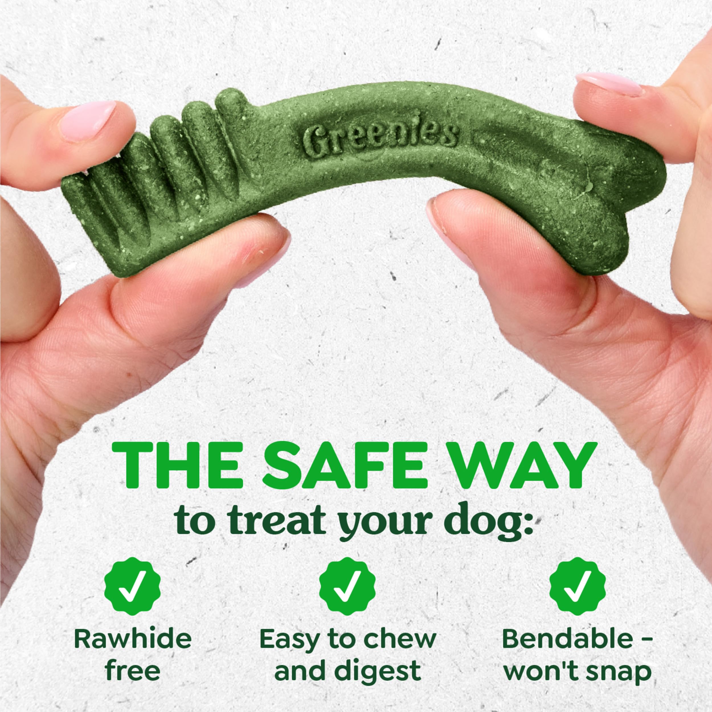 Natural Dental Chews for Small Dogs – Teenie Size 43ct 12oz