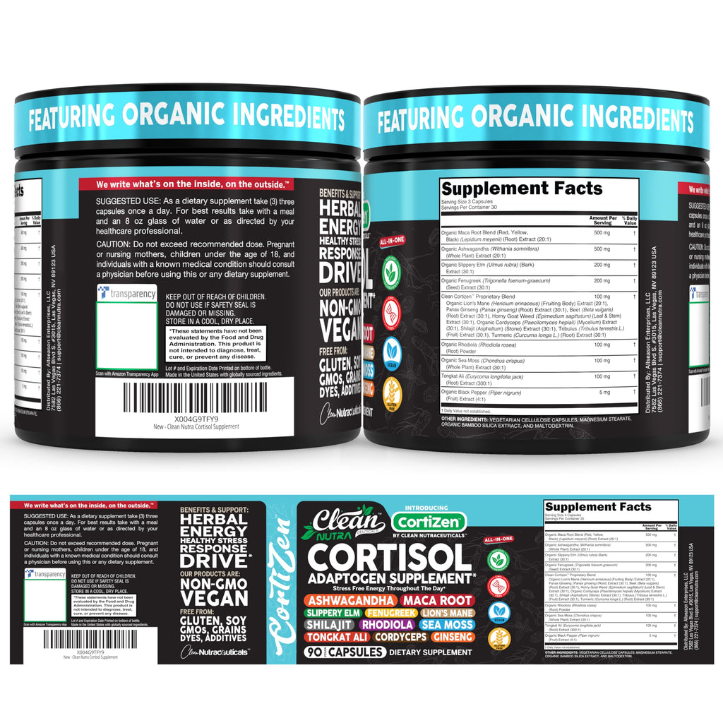 Cortisol Support Supplement for Women – Stress & Hormone Balance